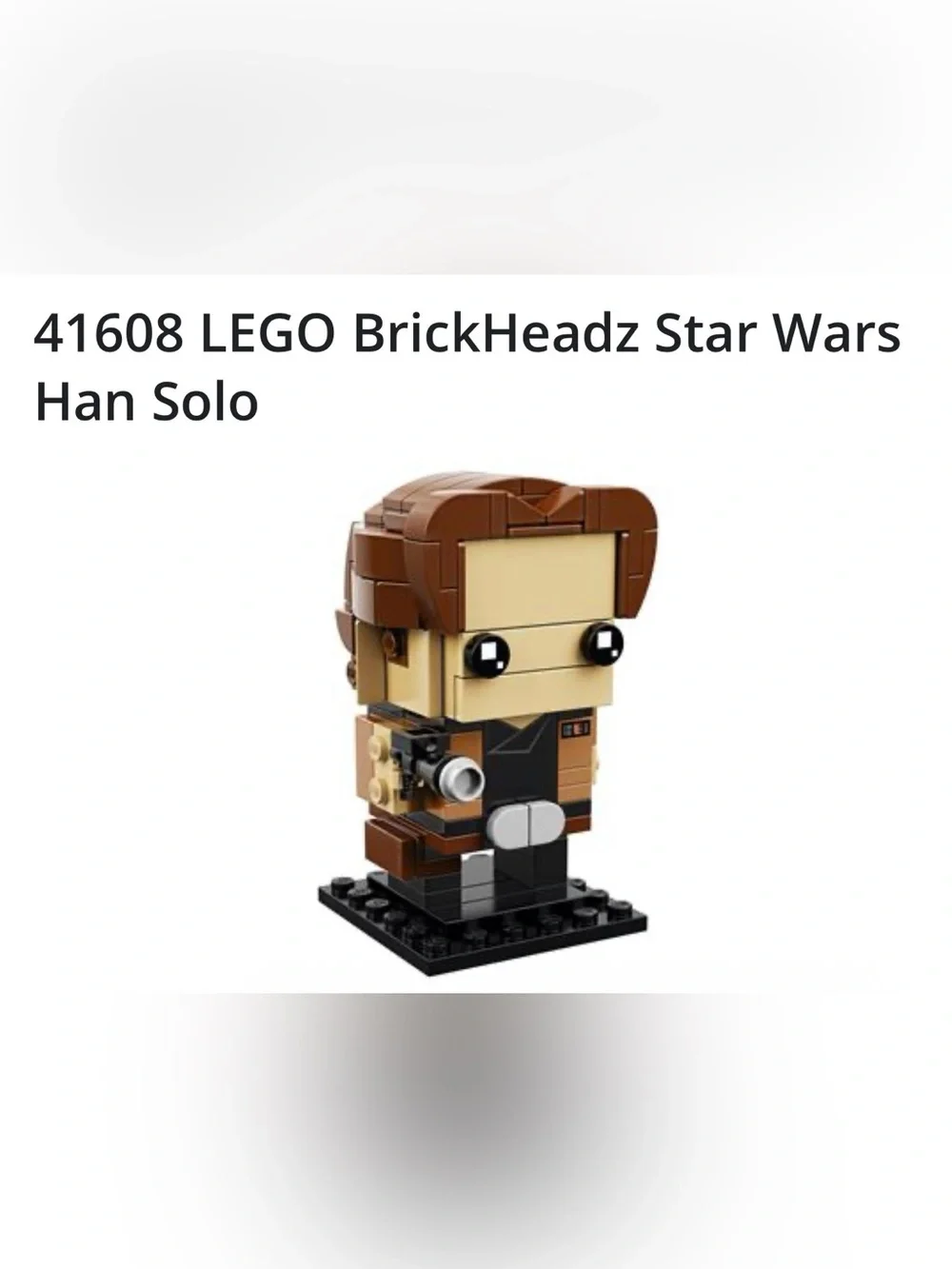 LEGO BrickHeadz Star Wars set 41608 Han Solo new in sealed box retired and rare